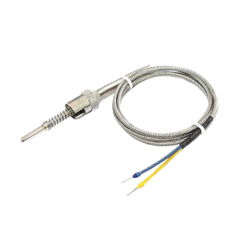 Industrial Bayonet Thermocouple - Stainless Steel, 5mm Diameter, Up to 350Â°C Temperature Range, Class A/B Accuracy | Industrial Use, Silver Color