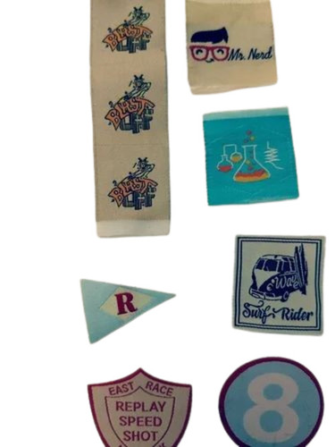 Printed Garment Patches - PP Bag, 200 Pieces Per Bag | Multicolor, Ideal for Garment Decoration and Customization