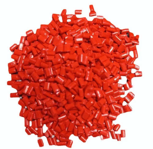 Red ABS Plastic Granules - Industrial Grade, Recycled Material, Eco-Friendly, Vibrant Red Color | Ideal for Plastic Industry Applications