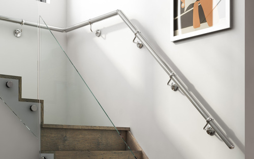 Stainless Steel Staircase Railing - Material: Fabric