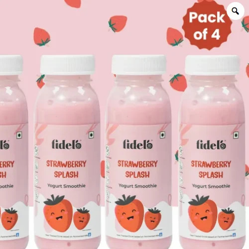 Strawberry Splash Smoothie - 3-Month Shelf Life, No Artificial Flavor | Sweet Taste for Human Consumption