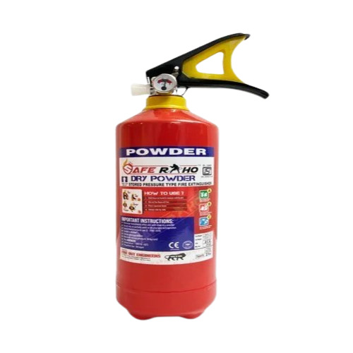 1 Kg Dry Powder Fire Extinguisher - Mild Steel, Red, -30 to +60Â°C Temperature Range | Industrial Use, Optimum Quality, Good Conditioning