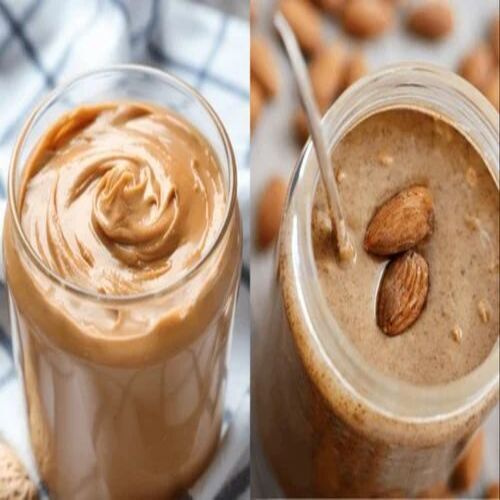 Almond Peanut Butter - 300g Jar of Sweet Almond Paste | Rich Brown Flavor, Packaged in Glass Bottle