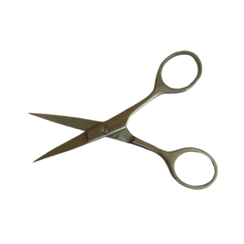 Barber Scissors - Stainless Steel Blade, Straight Handle, Silver Color | Rust Proof, Long Lasting, 1 Year Warranty, New Condition