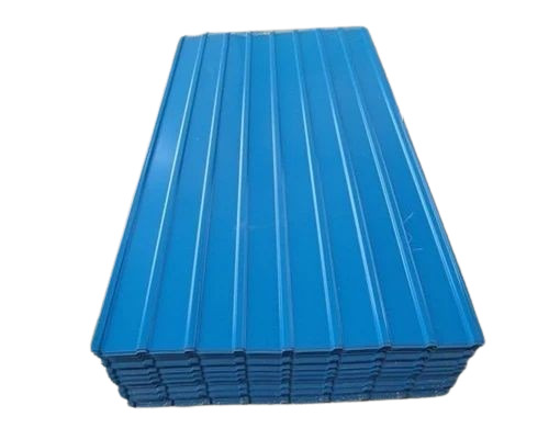Blue Steel Roofing Sheet - 24ft Length, 0.45mm Thickness | Durable, Fine Finished, Plain Pattern