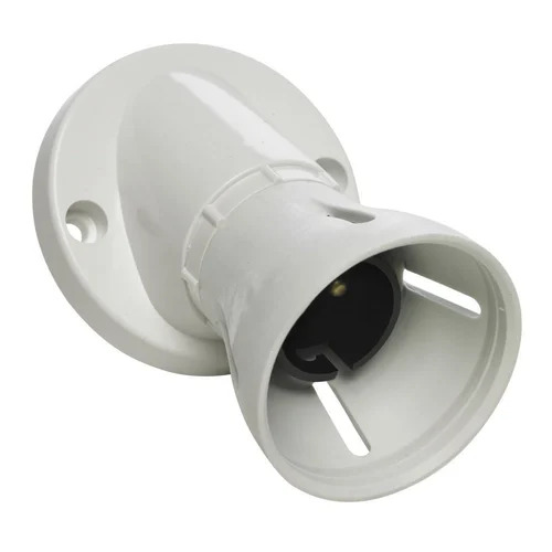 Bulb Holder - White | Tested on Various Quality Parameters, Delivered Within Committed Time Frame, Suitable for Electrical Applications