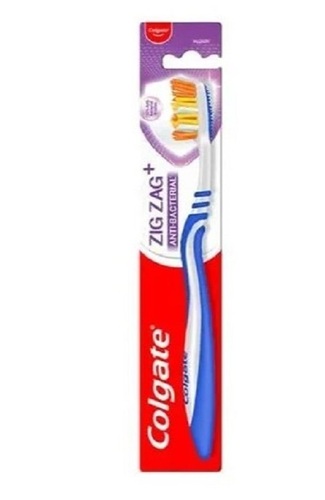 Colgate Toothbrush - Nylon Bristles, Standard Size , Soft Grip Design with Colorful Bristle and Handle Options