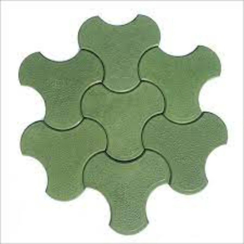 Concrete Interlocking Paver Block - Carbonation Coefficient: Type: Indoor  Shape: Zigzag  Color: Grey