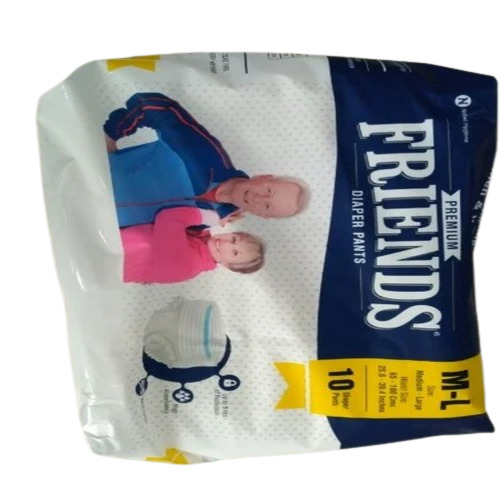 Diaper Pants - Cotton Material, Customized Size, Ivory White | Unisex Design, Attractive Patterns