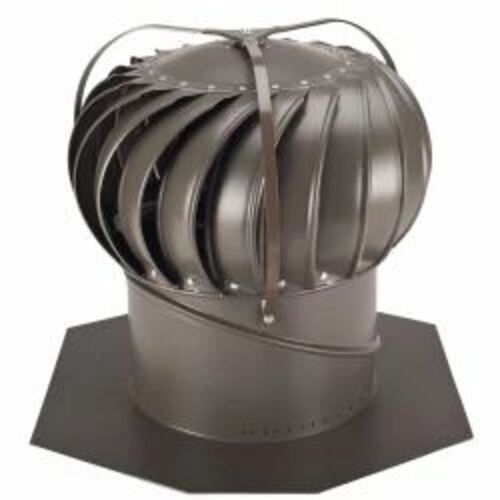 Fully Automatic Wind Turbine Ventilator - Stainless Steel, 24 Inch, Silver | Durable, Fine Finishing, Ideal for Industrial Roof Top Ventilation