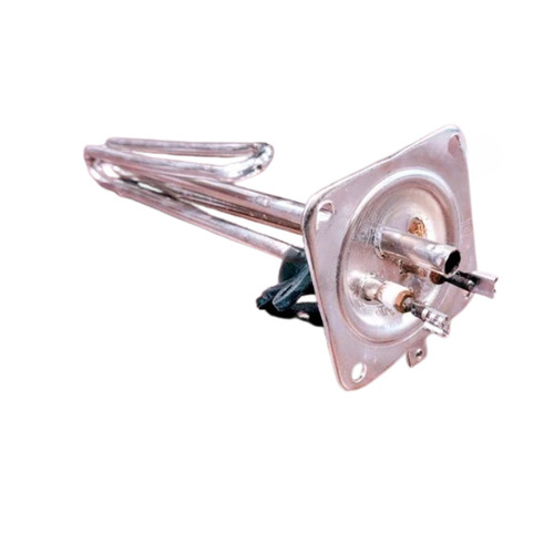 Geyser Heating Element - Copper/Stainless Steel, Round Shape, Silver/Gray Color | Industrial Use, 1 Year Warranty