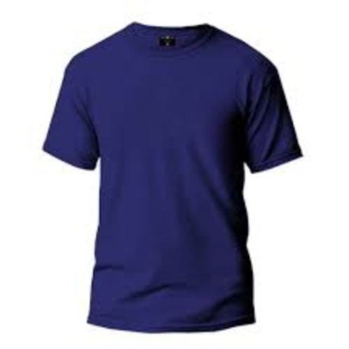 Mens Blue T Shirts - Cotton Blend, Sizes S to L | Fade Resistant, Wrinkle Free, Ideal for Gifting