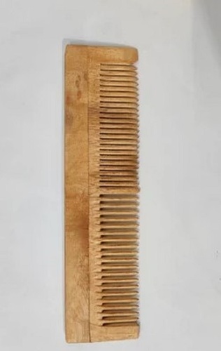 Neem Wood Comb - Solid, Brown | Lightweight Design, Excellent Gripping, Quality Standard Tested