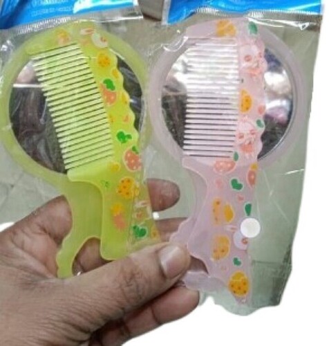Plastic Hair Comb Pack - Solid Plastic, Lightweight Design | Available in Various Colors, Ideal for Everyday Hair Care