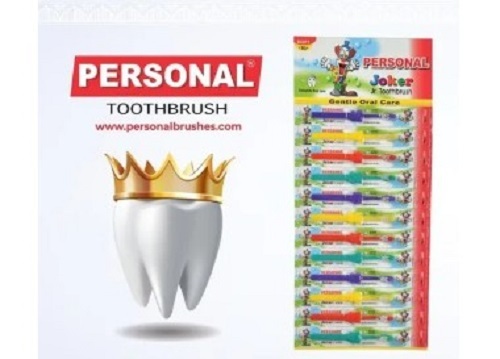 Plastic Teeth Cleaning Toothbrush - Nylon Soft Bristles Standard Size | Light Weight Various Bristle & Stick Colors Quality Tested