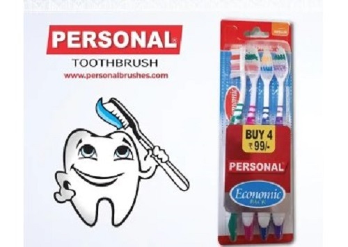 Plastic Tooth Brush Pack - Nylon Bristles, Standard Size, Various Colors | Light Weight, Good Gripping, Quality Tested