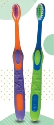 Plastic Toothbrush - Nylon Bristles, Standard Size | Soft Grip, Lightweight, Multi-Color Options