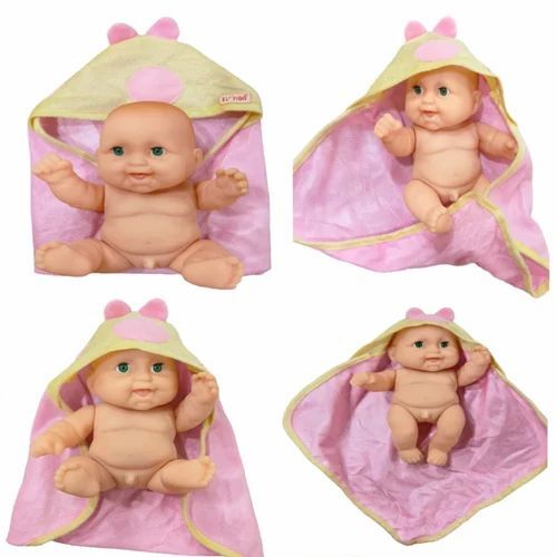 Plastic Towel Baby Doll - Light Weight, Customize Size | Easy To Clean, Long Lasting Finish, Perfect For Gifting, Cartoon Style