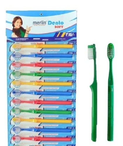 Polypropylene Toothbrush - Nylon Bristles, Standard Size - Lightweight, Soft Grip, Various Bristle and Stick Colors