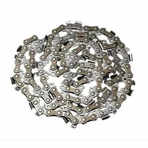 Saw Chain - Steel Material, All Sizes, Polished Silver Finish | Durable and High-Performance Design
