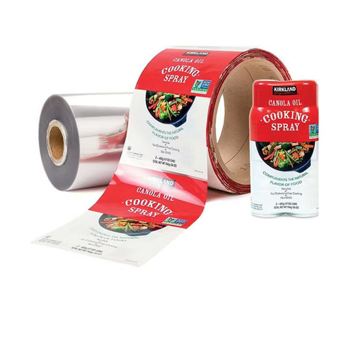 Shrink Labels - Plastic Material Standard Size Multi-Color Design | Self-Adhesive Pressure Sensitive Water-Resistant Custom Shapes