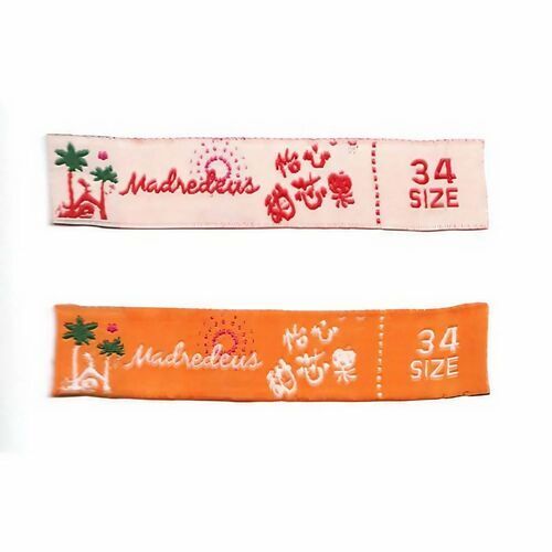 Fancy Size Label - Cotton Blend Rectangular Shape Multicolor | Unisex T-Shirt for Versatile Fashion and Comfort