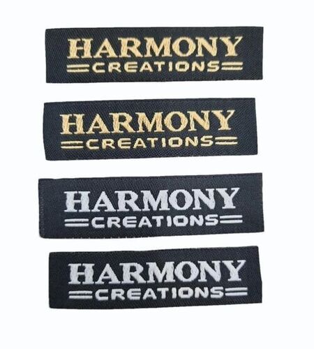 Polyester Woven Garments Labels - Customized 2 Inch, 2 mm Thickness, Multicolor | Printed Pattern, Ideal for Garment Use
