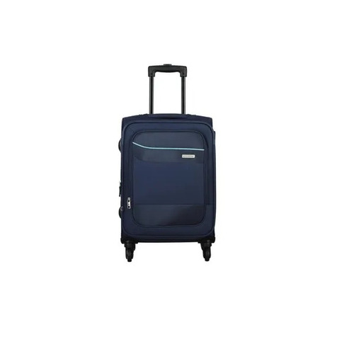 Aristocrat Cabin Trolley Bag - 360 Degree Rotating Wheels, Zip Closure, Easy to Use Plastic Material, Ideal for Travel