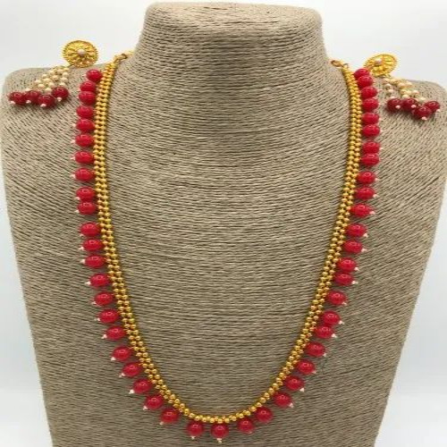 Beads Mala - Acrylic Material, Standard Size, Enchanting Red Color | Perfect Gift for Yourself or Loved Ones