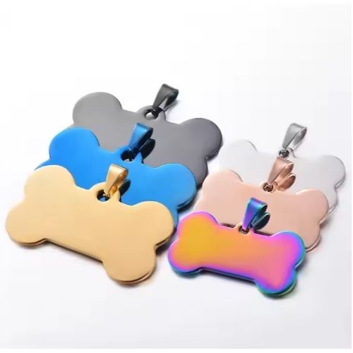 Blank Bone Shape Dog ID Tags