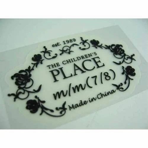 Heat Transfer Labels - Polyester, 60x30mm, White | Ideal for Garment Labeling, Durable and Versatile Application
