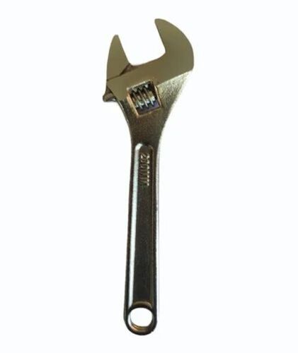 Mild Steel Adjustable Wrench - Silver Mild Steel, Usage for Bolt Tightening | Long Lasting, Durable, 1 Year Warranty, Good Condition