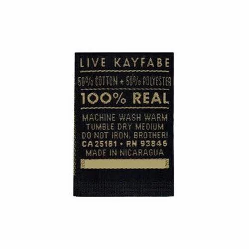 Polyester Woven Label - Customized Polyester Material | Black Color, Customizable for Garment Applications