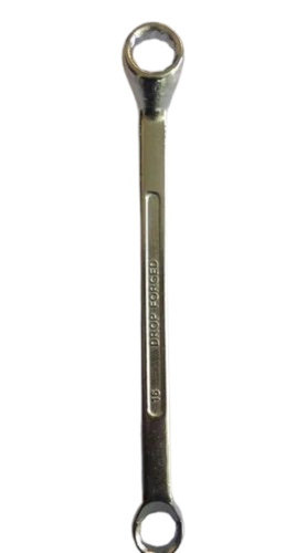 Steel Ring Spanner - Carbon Steel, Chrome Plated Finish, Set of 8 Pieces | Industrial Use, 1 Year Warranty, Silver Color