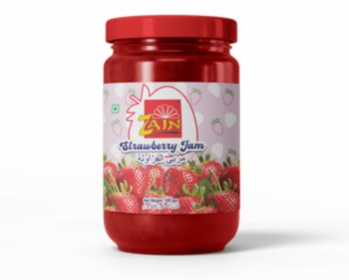 Straw Berry Jam - Glass Bottle Dark Pink 68.50 Brix Sweet Flavor 12 Months Shelf Life Ambient Storage Quality Ingredients