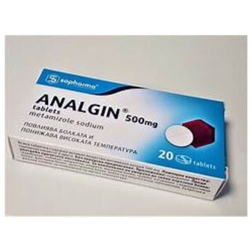 Analgin  - Drug Type: Organic Medicine