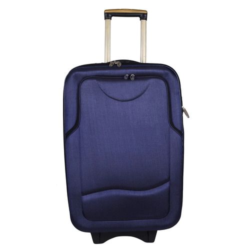 Facto Trolley Bag - 60L Capacity, Medium Size, Rubber Wheels - Easy to Use, Zipper Closure, Plain Design