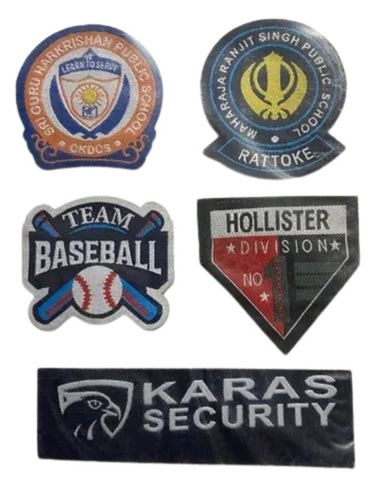 Garment Embroidery Patch - Polyester Material Multi Color Embroidered Pattern | Machine Cutting Soft Ultrasonic Cut for Versatile Garments