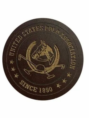 Garment Leather Patch - 6 Inch Round, 5mm Thick Brown Leather | Ideal for Garment Application, Durable and Stylish Design