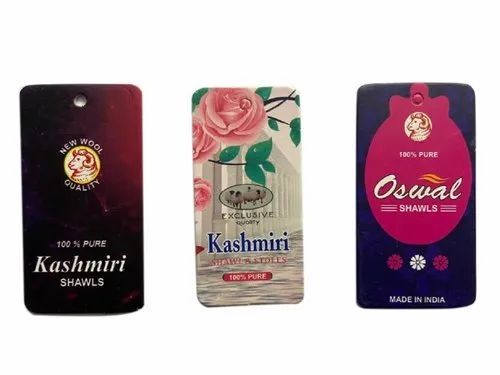Garment Printed Hang Tag - Paper, 20 x 50 mm, Multicolor | Rectangular Shape for Garment Labeling and Branding