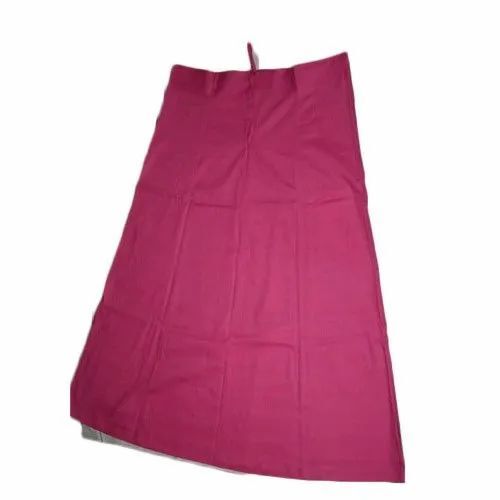 गुलाबी कॉटन पेटीकोट