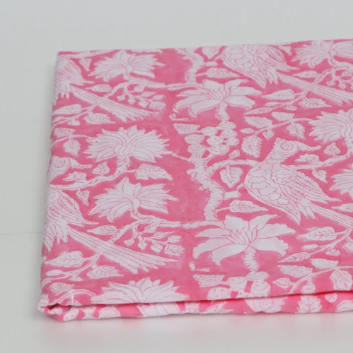 Pure Cotton Hand Block Print Fabric - Multi-Color, 100% Cotton, Shrink-Resistant | Washable Ideal for Textile Industry