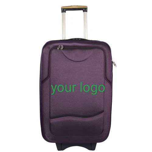 Purple Luggage Trolley Bag