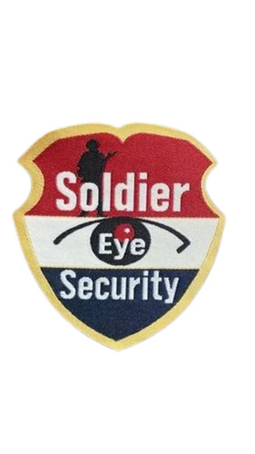 Security Uniform Labels - Polyester Embroidered, Multicolor | Ideal For Security Uniform Applications