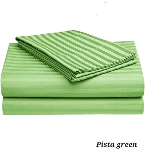 Striped Single Bed Sheets - Color: Na