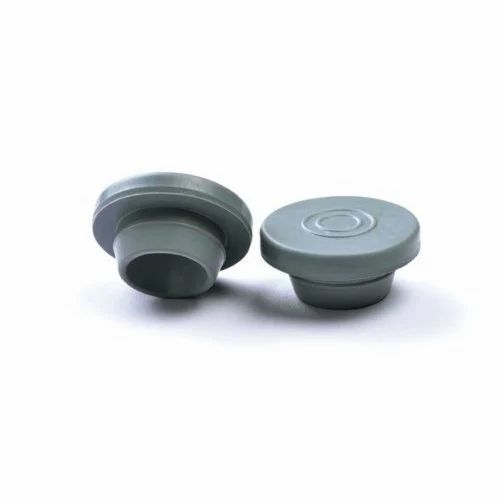 Rubber Stopper - 13mm Diameter, Soft 30 Shore Hardness, Grey Color, Round Shape - Packaged for Convenience