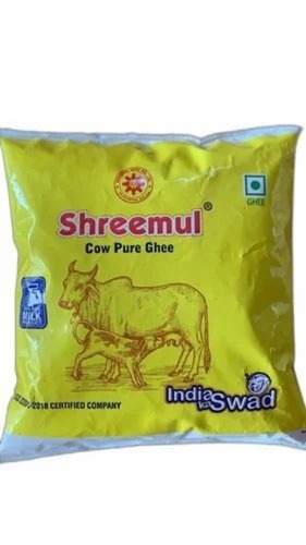 Organic Cow Ghee - 500ml Pouch, 99% Purity, Yellow Color, 12 Month Shelf Life, Suitable For All Ages