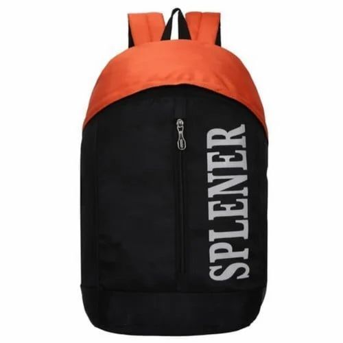 Black And Orange School Bag