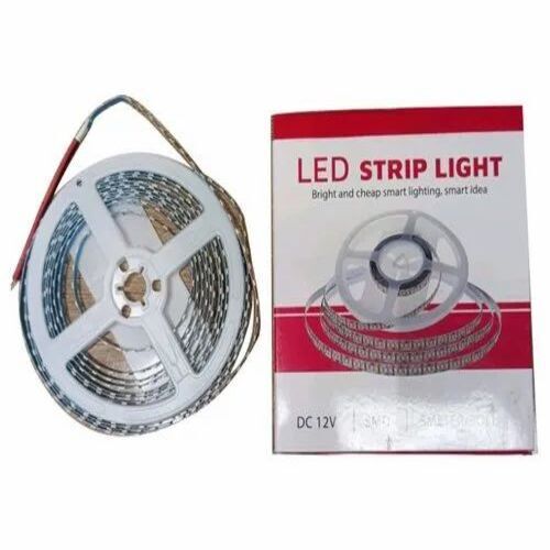Blinking Flexible LED Strip - Plastic 5m Length White Color Ideal for Home Application with DC 24V Input Voltage and Box Packaging