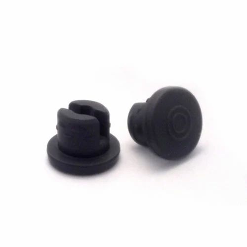 Butyl Rubber Stoppers - Rubber Material, Custom Size, Black Color | Durable, Round Shape for Versatile Applications